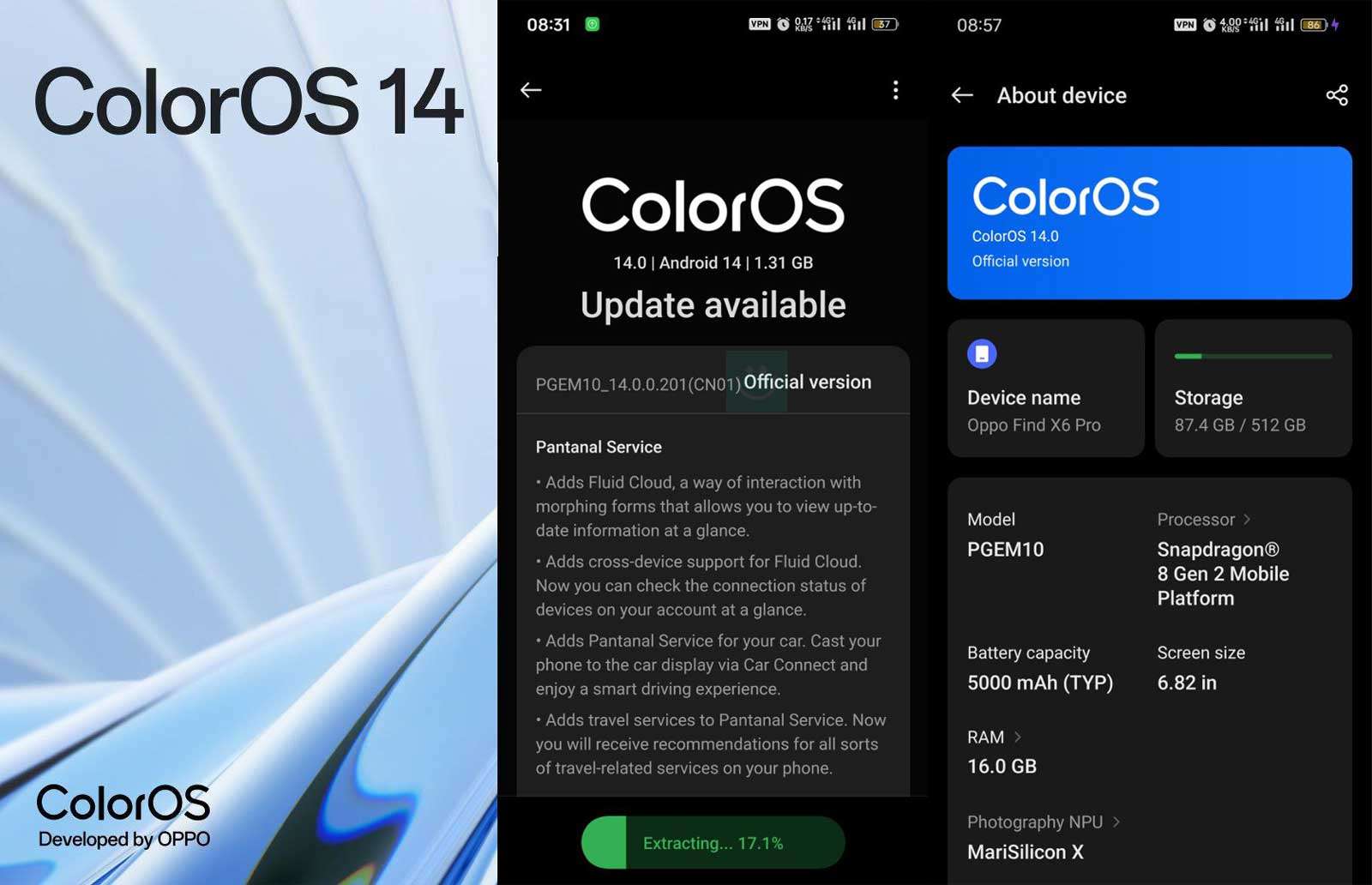 54544545564564 - آپدیت ColorOS 14 برای Oppo Find X6 Pro در ایران منتشر شد